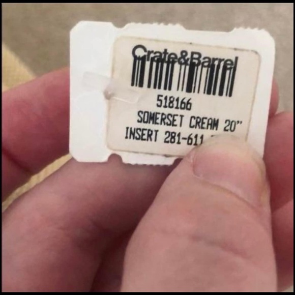 NWT pair of Crate & Barrel pillows - Picture 5 of 6